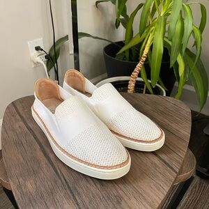 UGG white woven tennis shoes